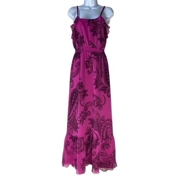 EXPRESS Fuchsia Maxi Dress Size Small - Picture 1 of 16